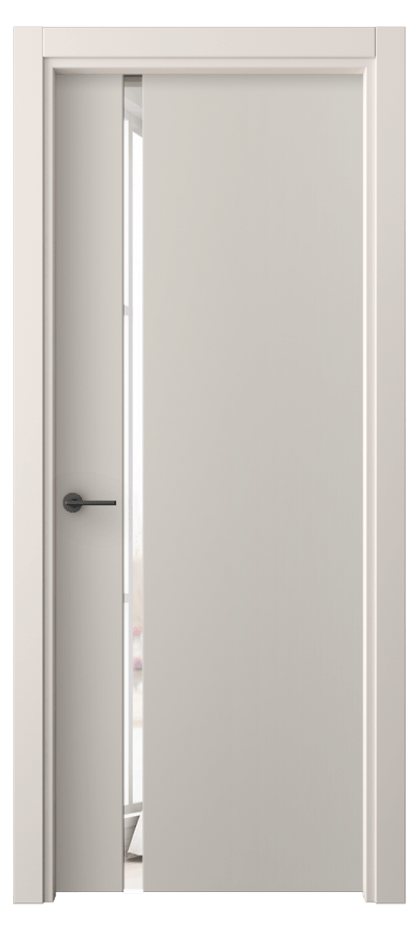 Межкомнатная дверь Фридом 4222 ПЭТ светло-серый Двустороннее зеркало, триплекс Цена 34699 ₽ | Volhovec