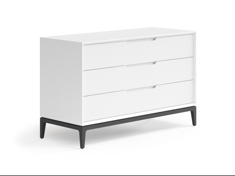 Мебель Комод Пьега 3 ящика. Цвет Матовый светло-серый. Материал Гладкая эмаль. Коллекция Комод Пьега 3 ящика. Картинка.