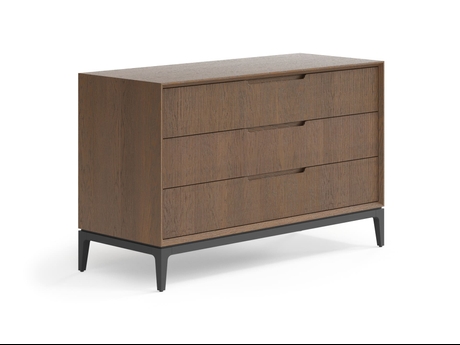 Мебель Комод Пьега 3 ящика. Цвет Дуб туманный матовый. Материал Массив дуба матовый. Коллекция Комод Пьега 3 ящика. Картинка.