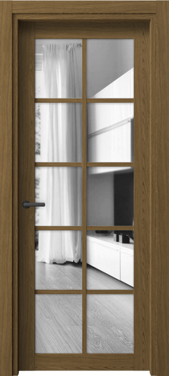 Дверь межкомнатная 2106 ТФД ДВ ЗЕР. Цвет Торфяной дуб. Материал Ламинатин. Коллекция Нео. Картинка.