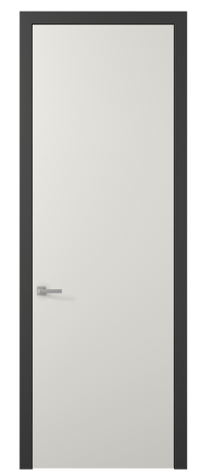 Дверь межкомнатная 0010 ПЭБЛ. Цвет ПЭТ белоснежный. Материал ПЭТ. Коллекция Планум. Картинка.