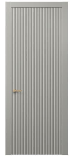 Дверь межкомнатная АКП 8641 МНСР. Цвет Матовый нейтральный серый. Материал Гладкая эмаль. Коллекция Альба. Картинка.