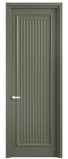 Дверь межкомнатная 6701 МОТ. Цвет Матовый оливковый тёмный. Материал Гладкая эмаль. Коллекция Шарм. Картинка.