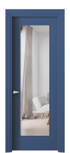 Дверь межкомнатная 8503 Отдалённо-синий RAL 5023 ЗЕР. Цвет RAL Отдалённо-синий RAL 5023. Материал Гладкая эмаль. Коллекция Эссе. Картинка.