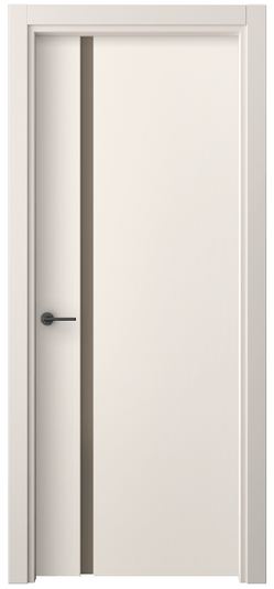 Дверь межкомнатная 4222 ПЭКБ БР САТ. Цвет ПЭТ кремово-белый. Материал ПЭТ. Коллекция Фридом. Картинка.