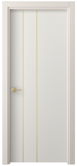 Дверь межкомнатная 4203 ПЭБЛ. Цвет ПЭТ белоснежный. Материал ПЭТ. Коллекция Фридом. Картинка.