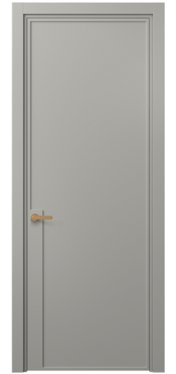 Дверь межкомнатная 8603 МНСР . Цвет Матовый нейтральный серый. Материал Гладкая эмаль. Коллекция Фрэйм. Картинка.