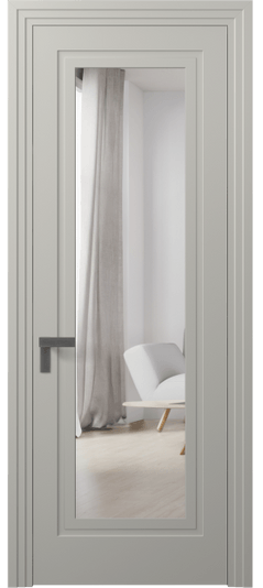 Дверь межкомнатная 8303 МТСР ЗЕР. Цвет Матовый тёплый серый. Материал Гладкая эмаль. Коллекция Рокка. Картинка.