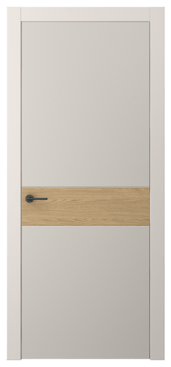 Дверь межкомнатная АКП 4221 ПЭСС. Цвет ПЭТ светло-серый. Материал ПЭТ. Коллекция Фридом. Картинка.