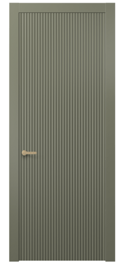 Дверь межкомнатная АКП 8641 МОТ. Цвет Матовый оливковый тёмный. Материал Гладкая эмаль. Коллекция Альба. Картинка.