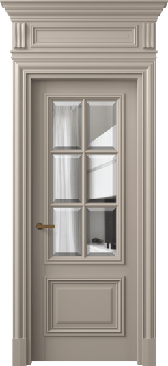 Дверь межкомнатная 7312 МБСК ПРОЗ Ф. Цвет Матовый бисквитный. Материал Гладкая эмаль. Коллекция Антик. Картинка.