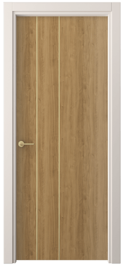 Дверь межкомнатная 4203 ГОР. Цвет Грецкий орех. Материал Ламинатин. Коллекция Фридом. Картинка.