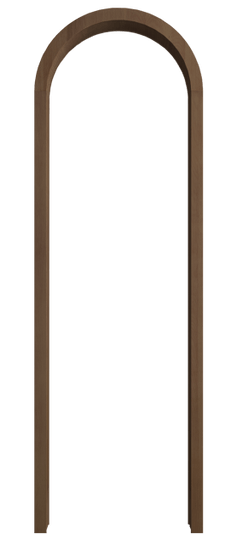 Дверь межкомнатная Арка БТМ. Цвет Бук тёмный матовый. Материал Массив бука матовый. Коллекция Палаццо. Картинка.