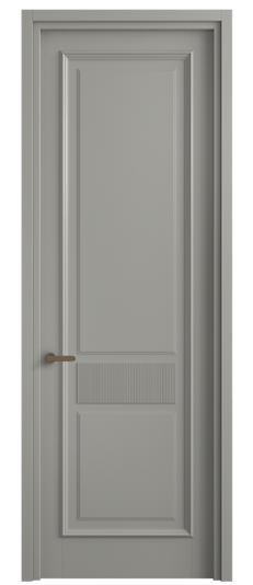 Дверь межкомнатная 6717 МНСР . Цвет Матовый нейтральный серый. Материал Гладкая эмаль. Коллекция Шарм. Картинка.