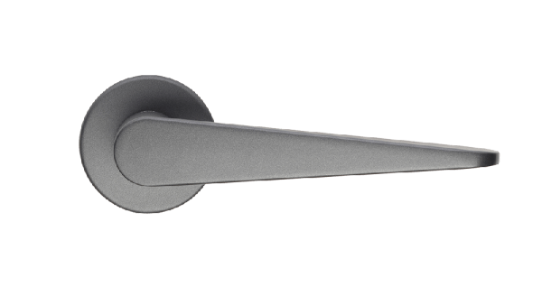 Ручки для дверей Ручка дверная Ики. Цвет Антрацит. Коллекция Ики. Картинка.