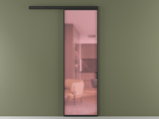 Перегородка Формато вдоль стены 1 створка