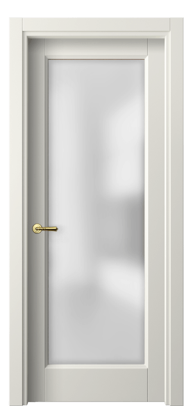 Дверь межкомнатная 1402 МЖМ САТ. Цвет Матовый жемчужный. Материал Гладкая эмаль. Коллекция Галант. Картинка.